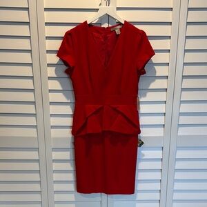 Love21 NWT Elegant Red lined MIDI Women's Dress